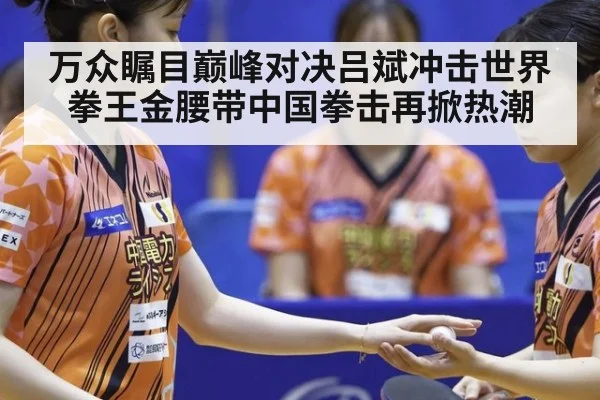 万众瞩目巅峰对决吕斌冲击世界拳王金腰带中国拳击再掀热潮